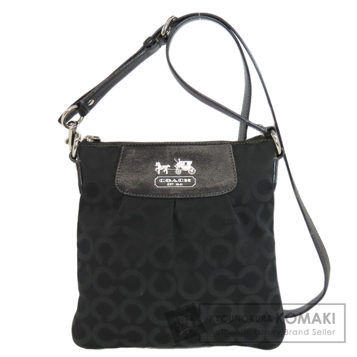 COACH  41992 Shoulder Bag Op art Canvas Ladies