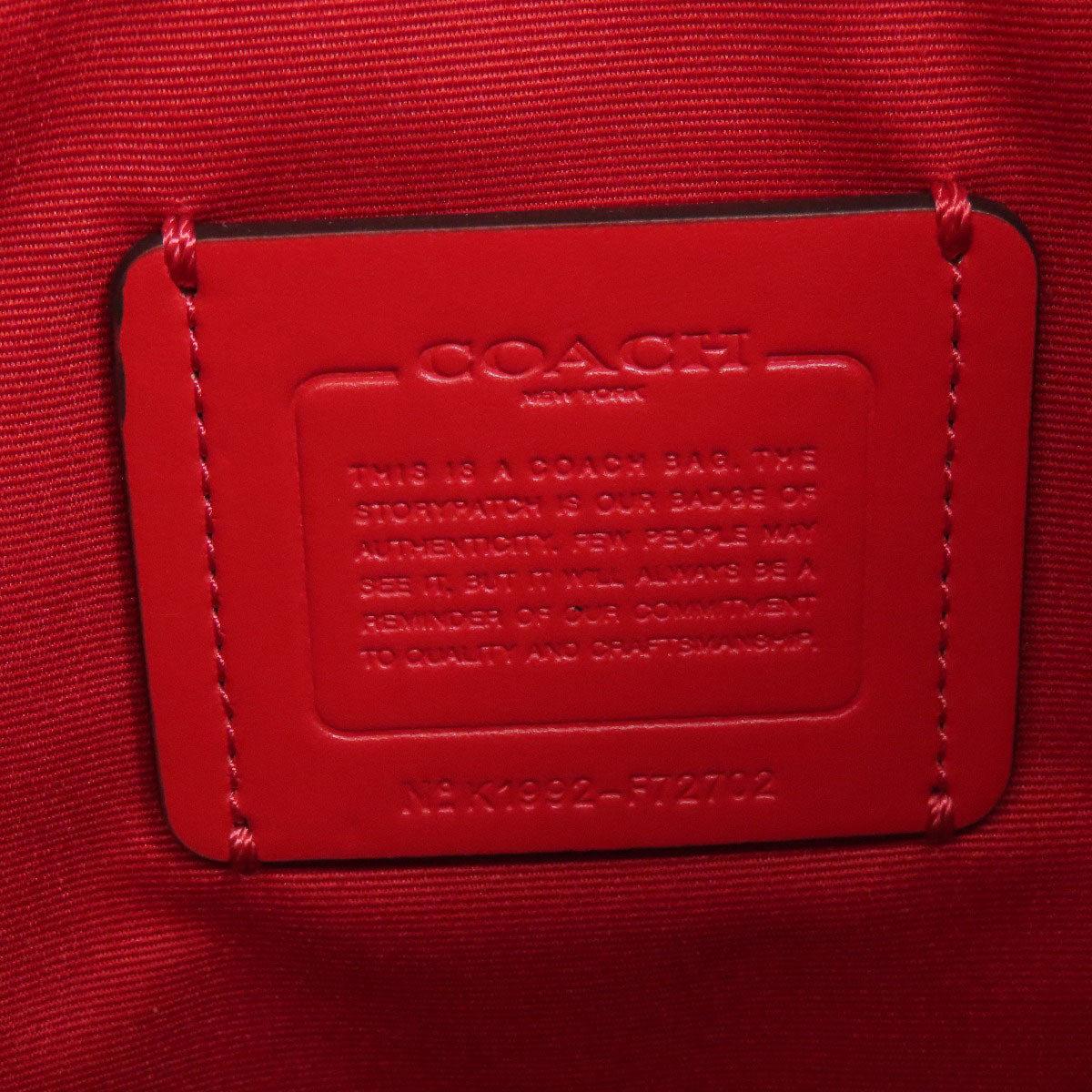 COACH  F72702 Shoulder Bag Hose and carriage Leather Ladies
