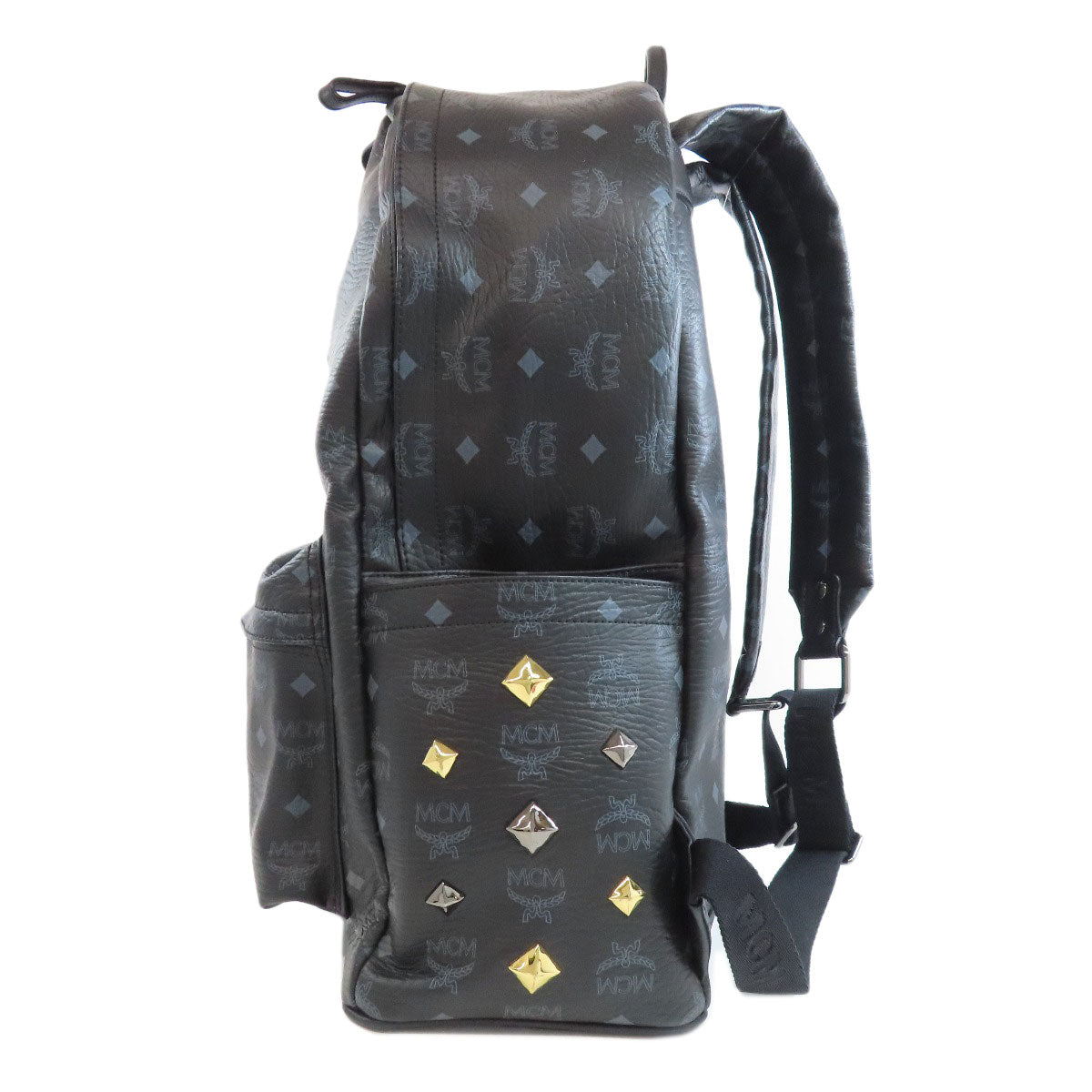 MCM   Backpack Â· Daypack Logo studs Leather Ladies