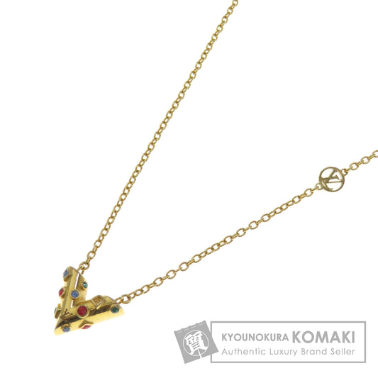 LOUIS VUITTON M68920 Collier Essential V Planet Necklace Metal Ladies [Used]