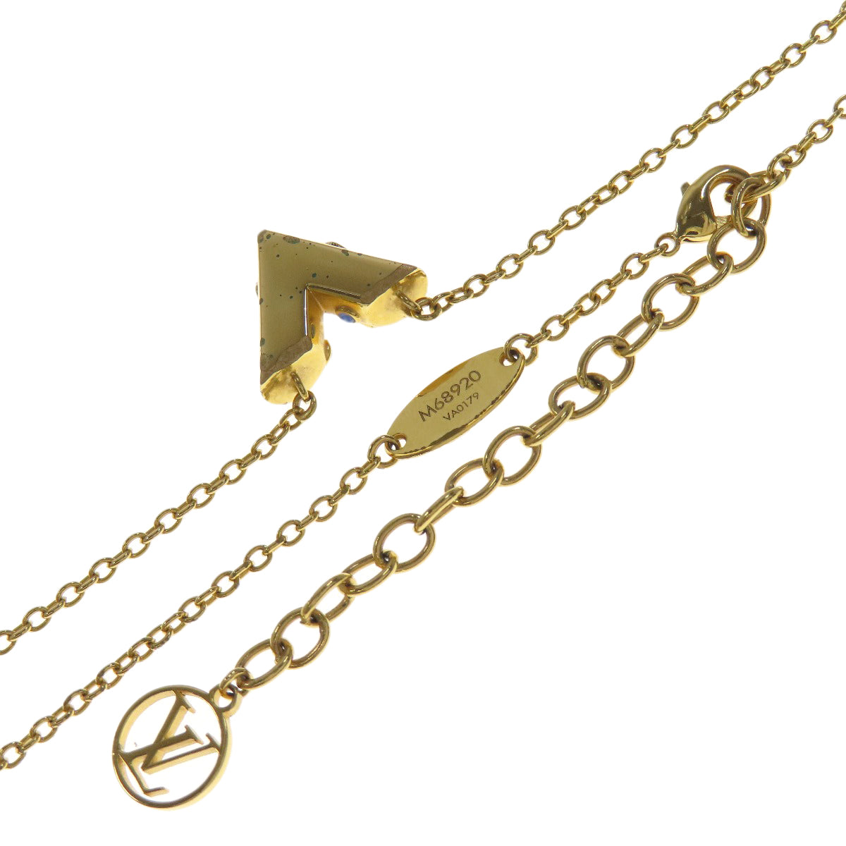 LOUIS VUITTON M68920 Collier Essential V Planet Necklace Metal Ladies [Used]