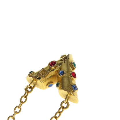 LOUIS VUITTON M68920 Collier Essential V Planet Necklace Metal Ladies [Used]