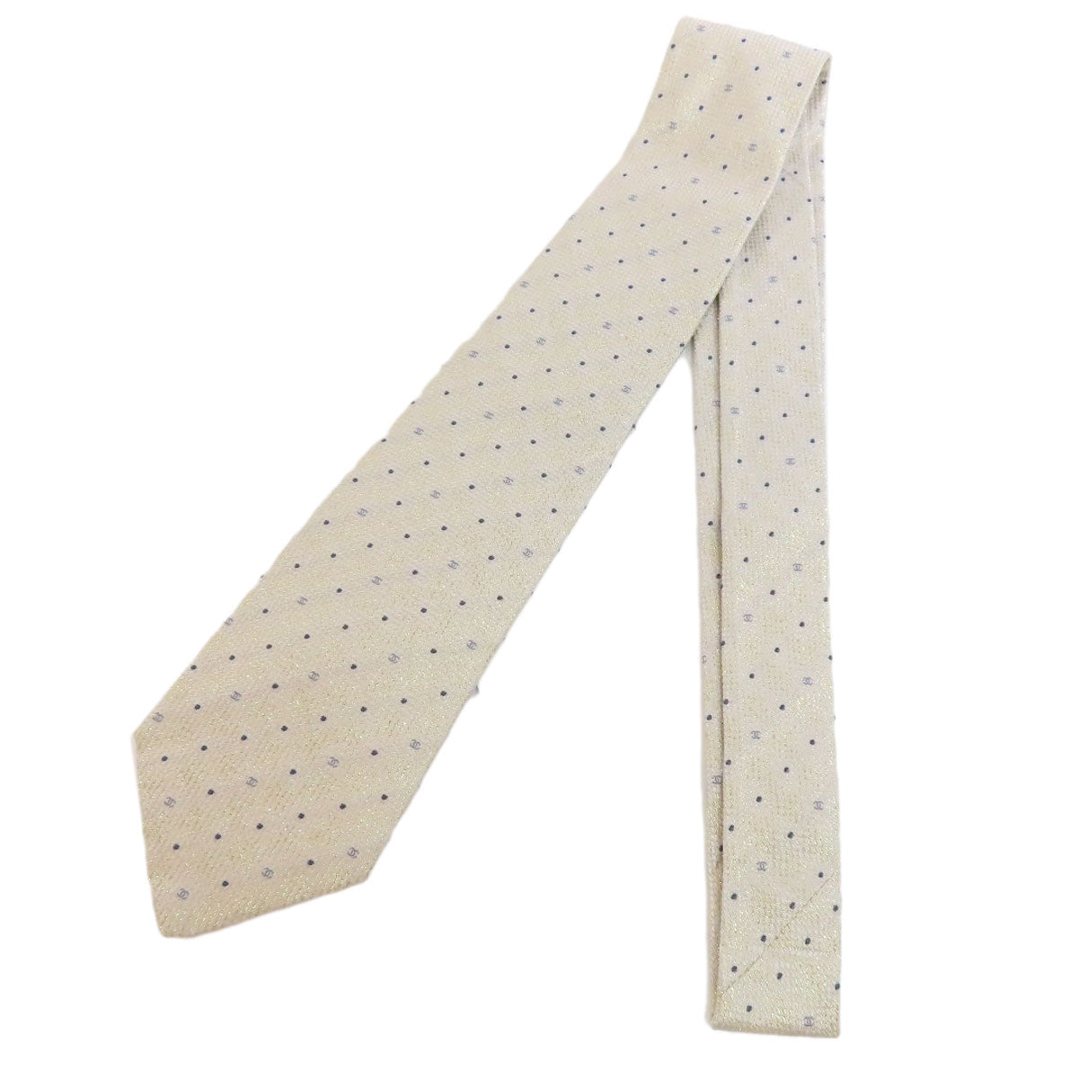 CHANEL   tie COCO Mark Silk Polyestermens