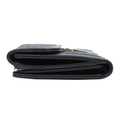 CHRISTIAN DIOR Trotter pattern Long wallet (with coin pocket) Denim Ladies [Used]