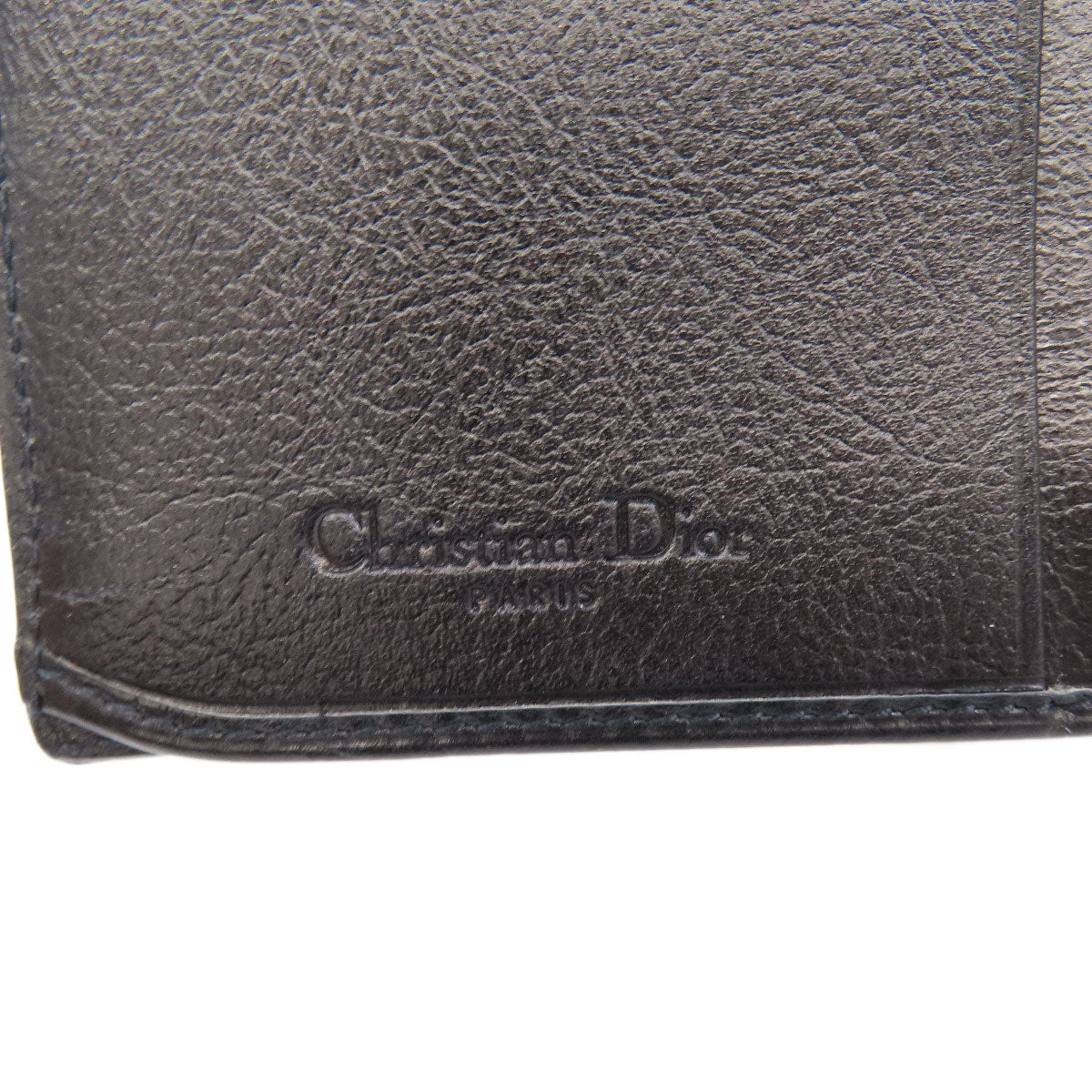 CHRISTIAN DIOR Trotter pattern Long wallet (with coin pocket) Denim Ladies [Used]