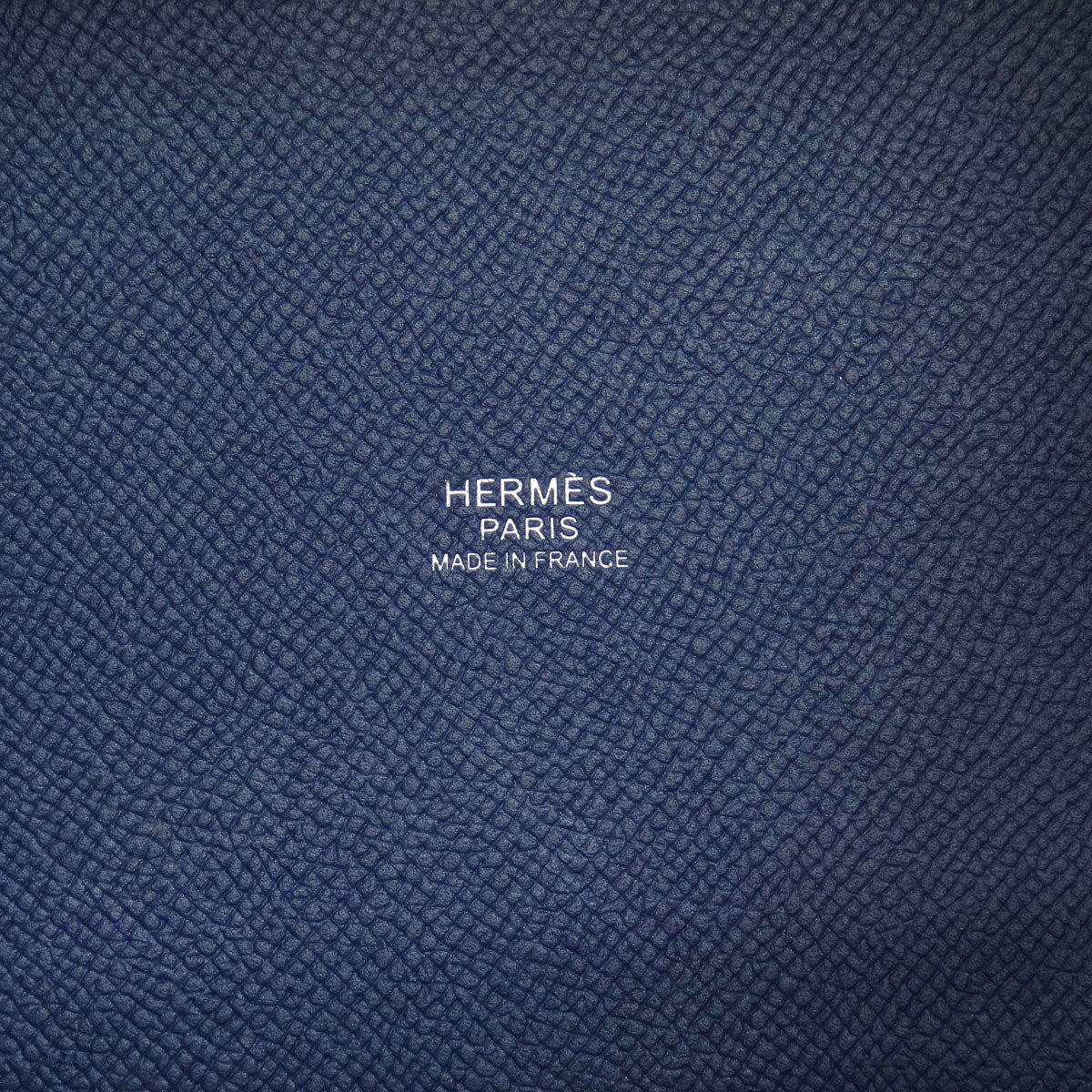 HERMES Picotin Lock PM Blue Ankle Traceage SilverHardware Handbag Epsom Ladies [Used]