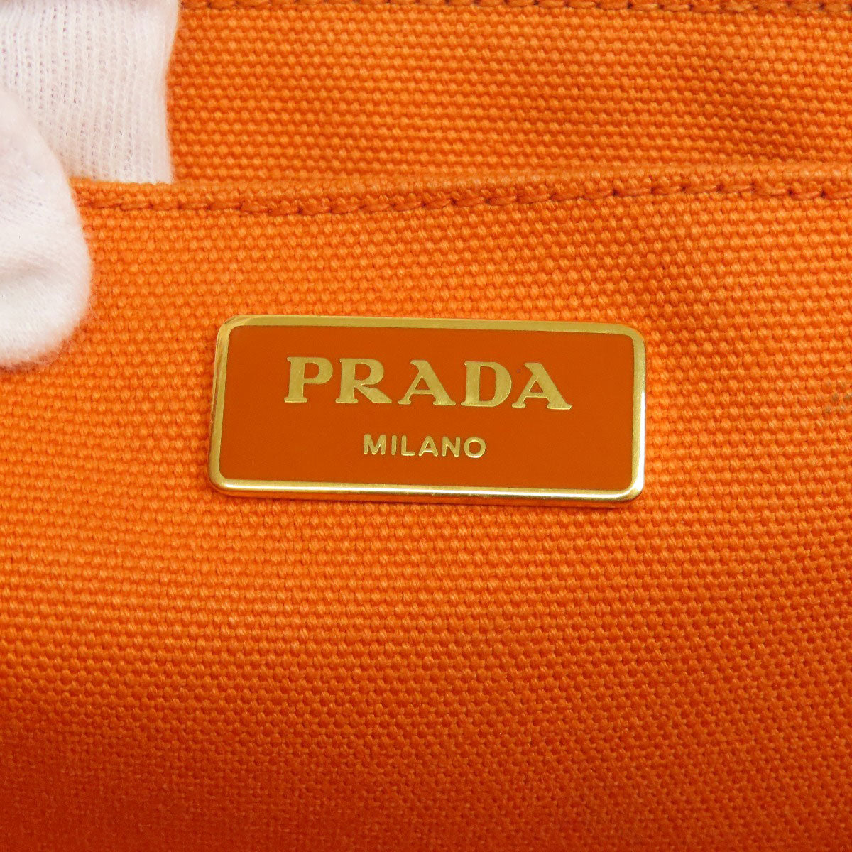 PRADA Canapa Handbag Canvas Ladies [Used]