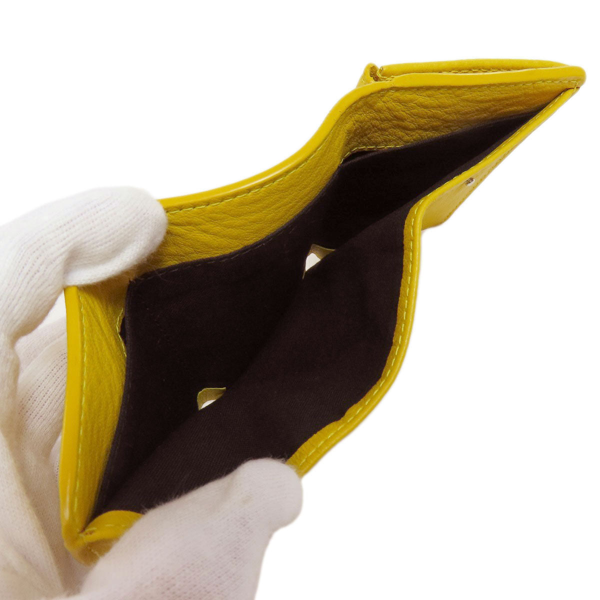 BALENCIAGA 391446 Paper mini wallet Bifold Wallet with Coin Pocket Leather Ladies [Used]