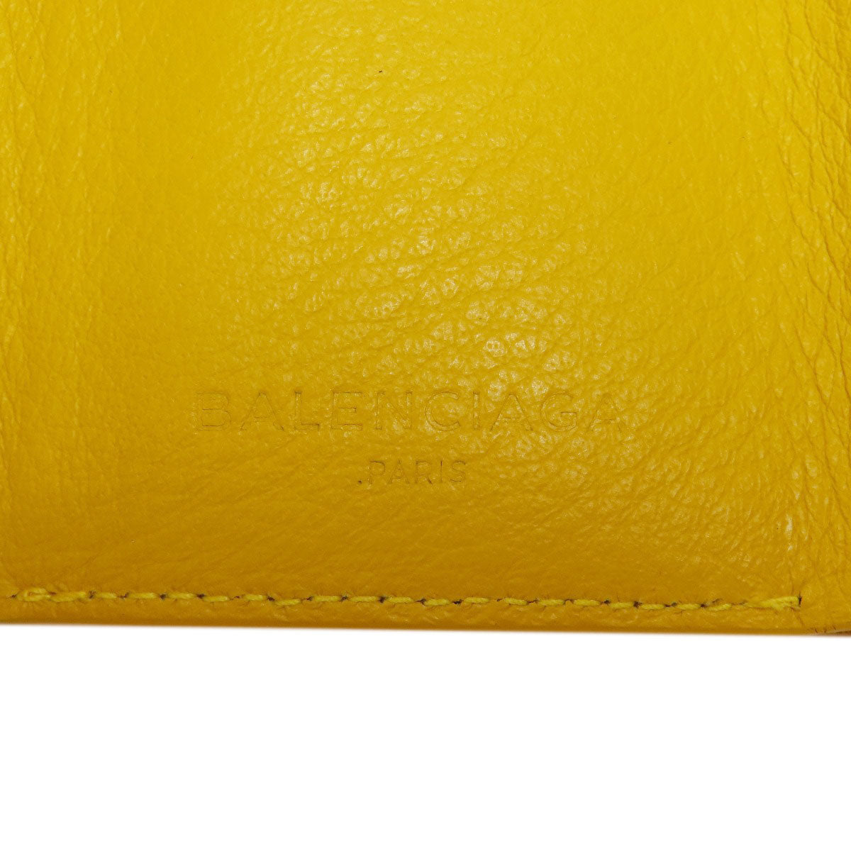 BALENCIAGA 391446 Paper mini wallet Bifold Wallet with Coin Pocket Leather Ladies [Used]