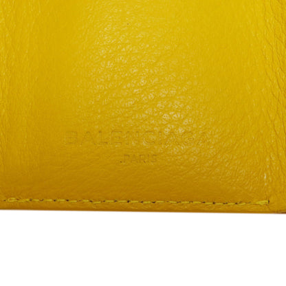 BALENCIAGA 391446 Paper mini wallet Bifold Wallet with Coin Pocket Leather Ladies [Used]
