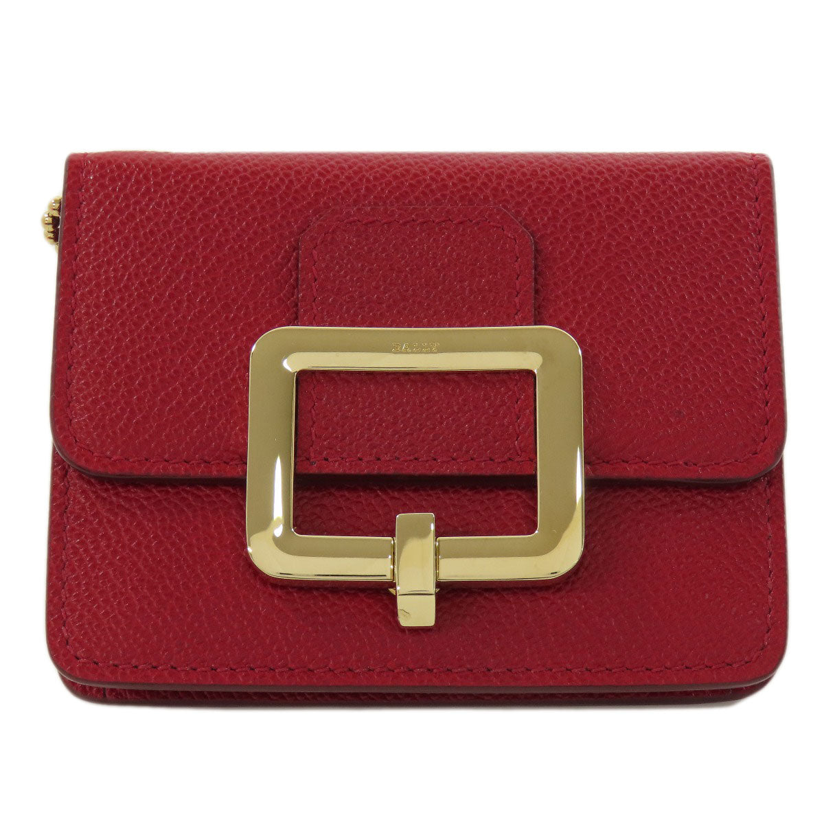 BALLY logo coin purse Leather Ladies [Used]