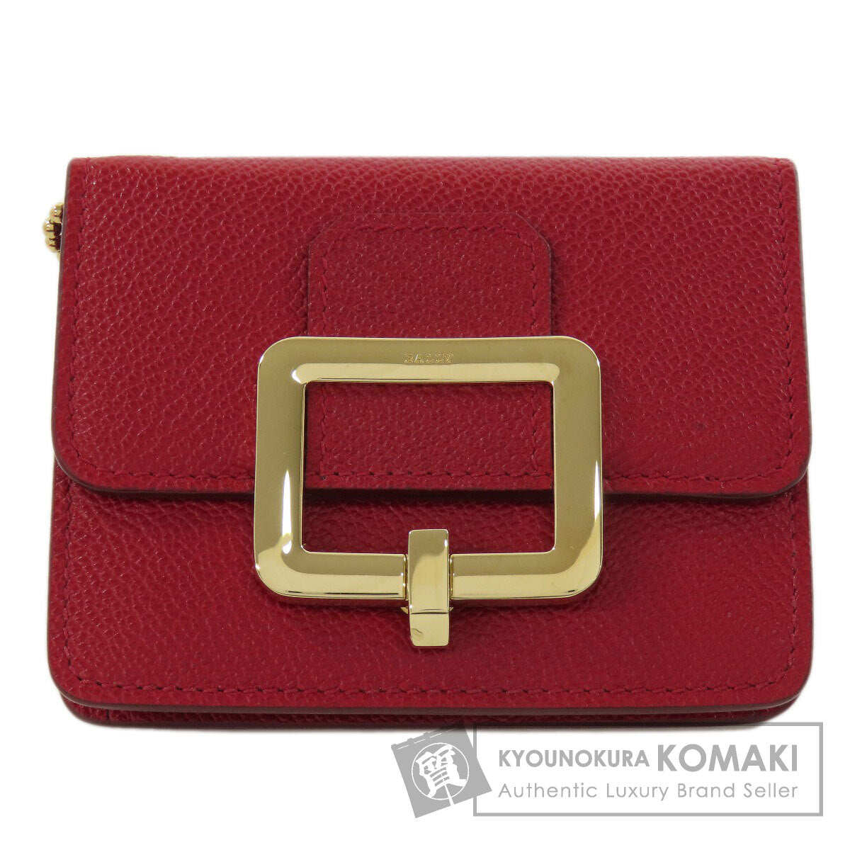 BALLY logo coin purse Leather Ladies [Used]