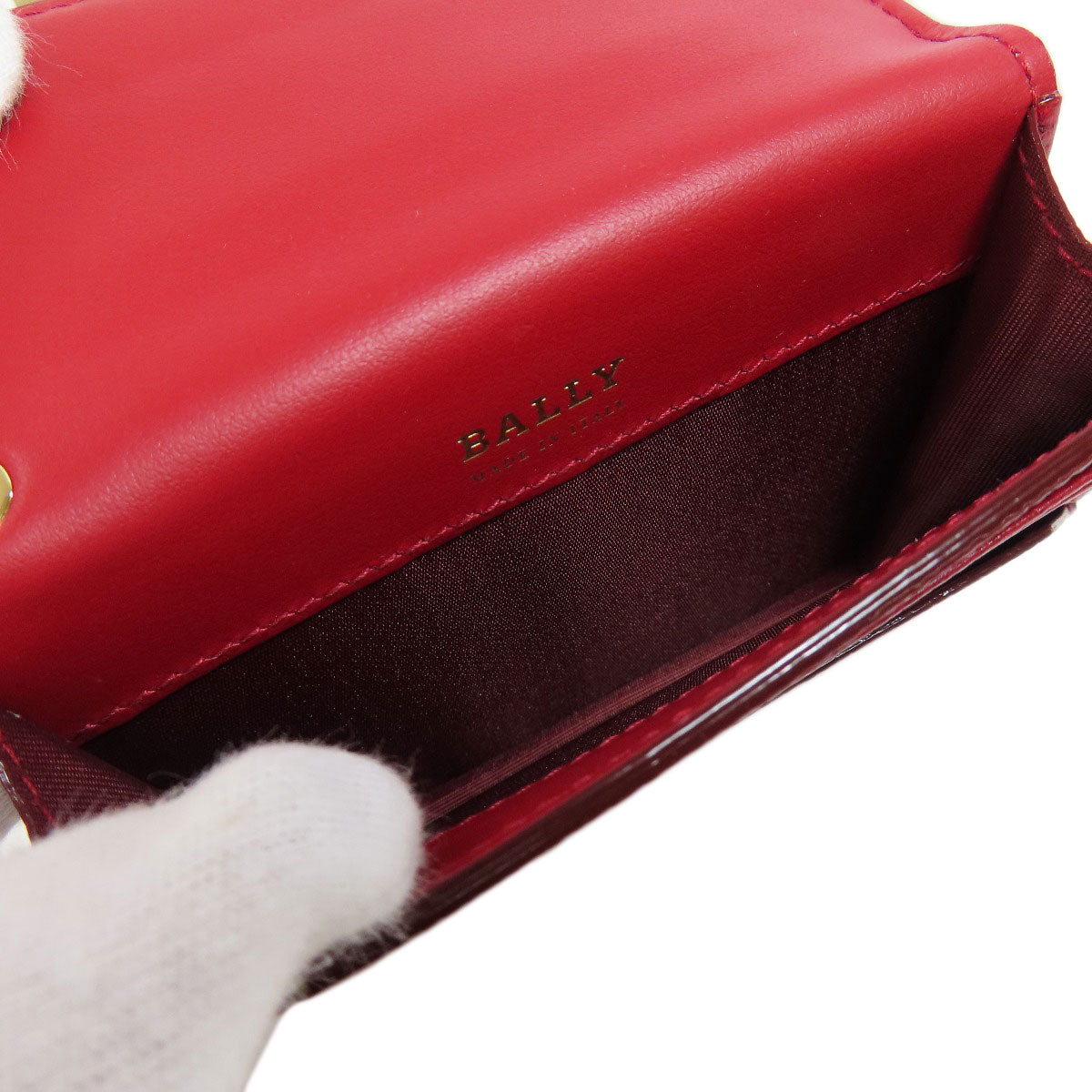 BALLY logo coin purse Leather Ladies [Used]