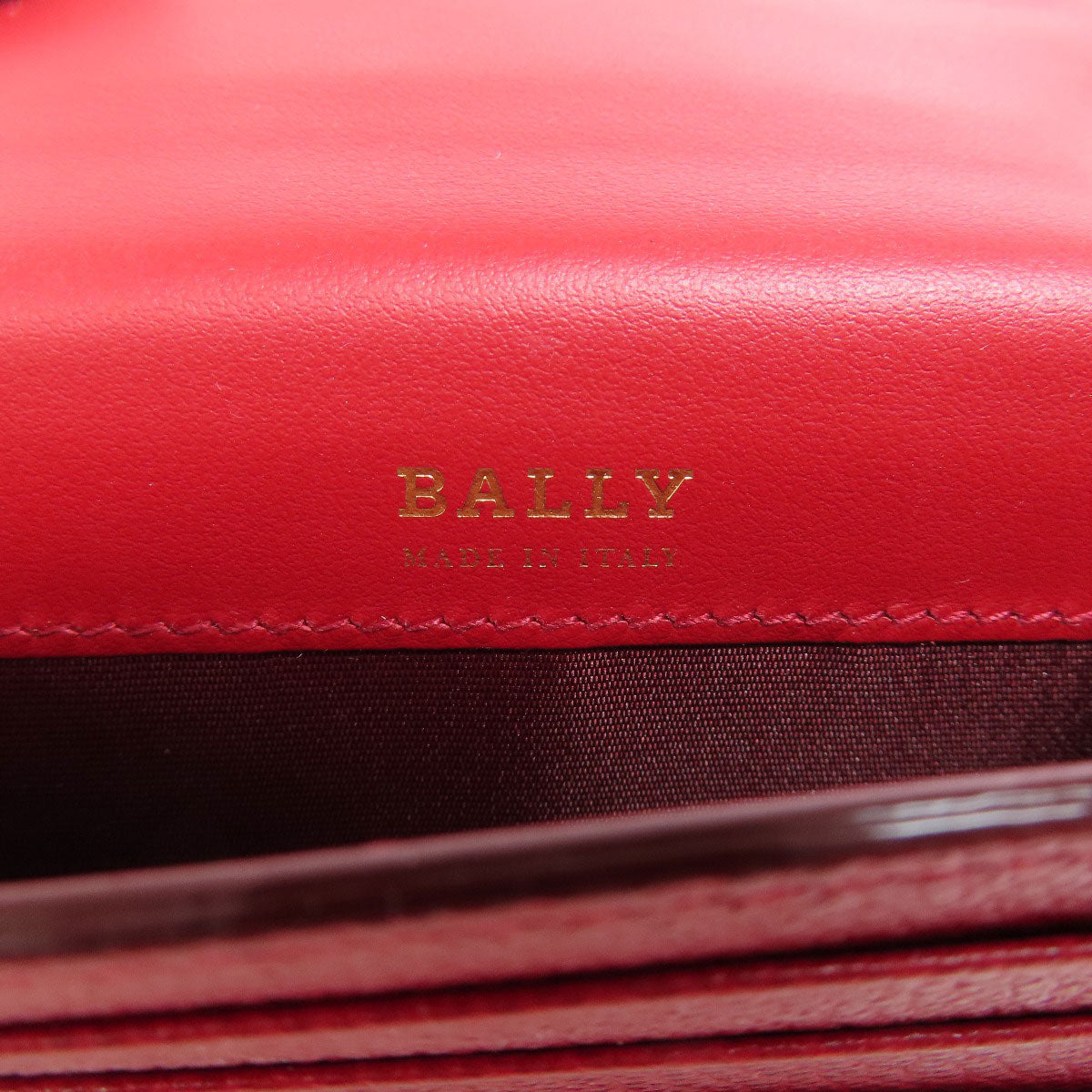 BALLY logo coin purse Leather Ladies [Used]