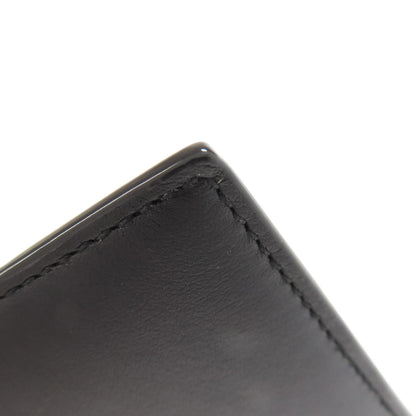 BALLY Barry Stripe Card Case Leather Ladies [Used]