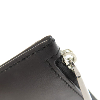 BALLY Barry Stripe Card Case Leather Ladies [Used]