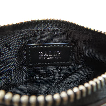 BALLY Barry Stripe Card Case Leather Ladies [Used]