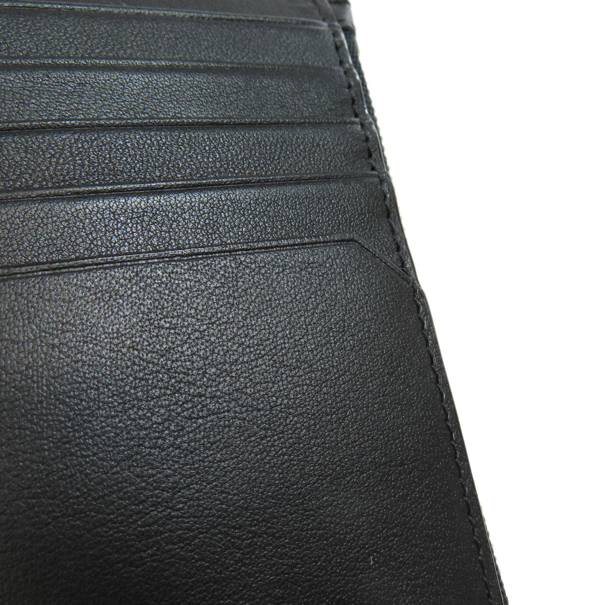 BALLY Barry Stripe Card Case Leather Ladies [Used]