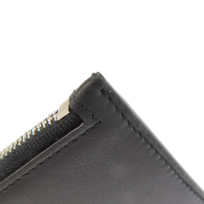 BALLY Barry Stripe Card Case Leather Ladies [Used]