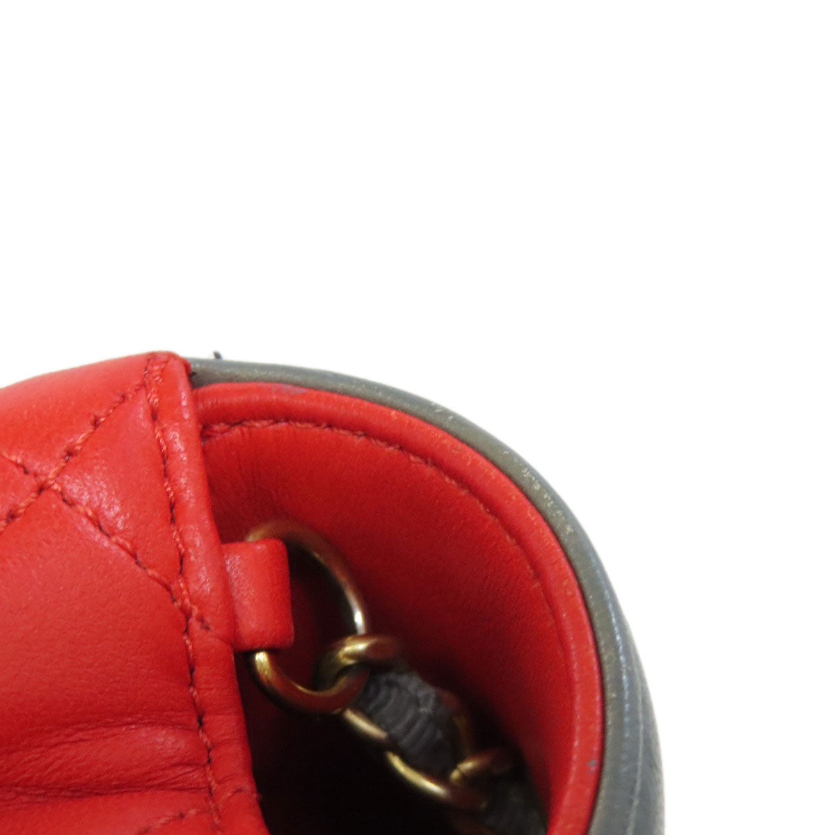 CHANEL ChainShoulder COCO Mark GoldHardware Shoulder Bag Lambskin Ladies [Used]