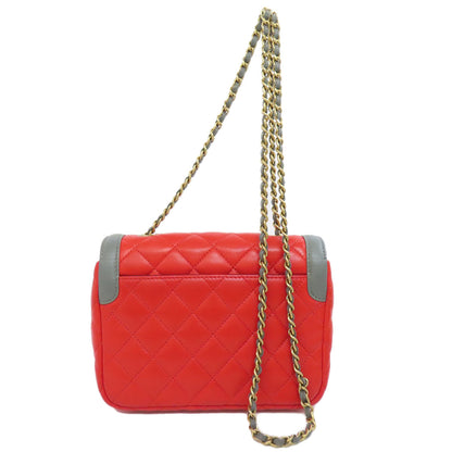 CHANEL ChainShoulder COCO Mark GoldHardware Shoulder Bag Lambskin Ladies [Used]