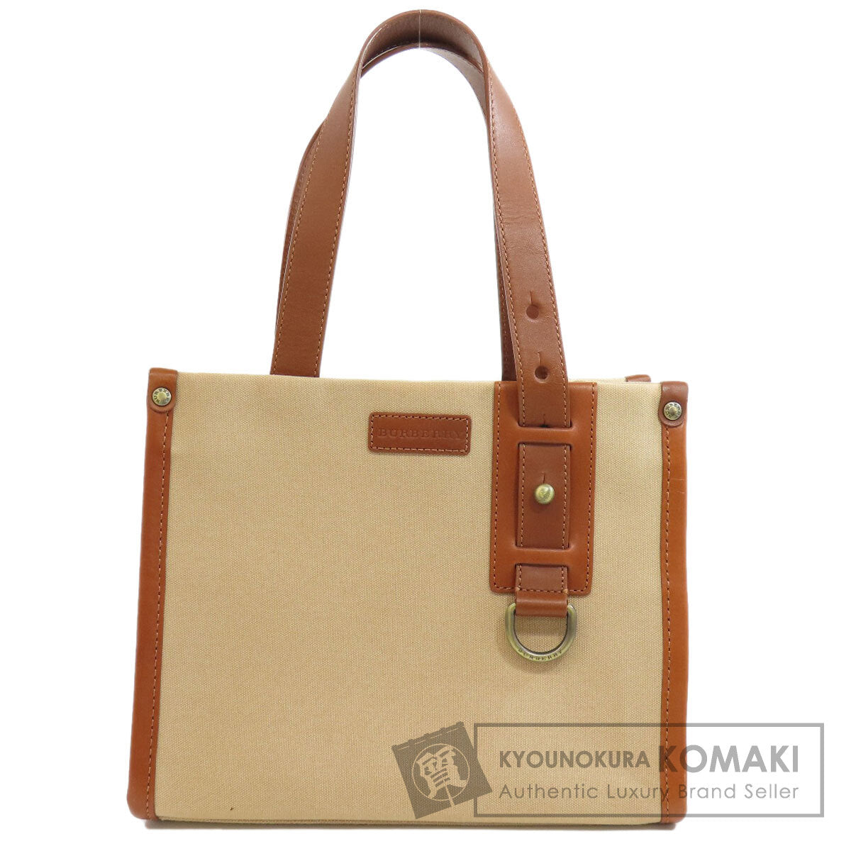 BURBERRY logo Tote Bag Canvas Ladies [Used]
