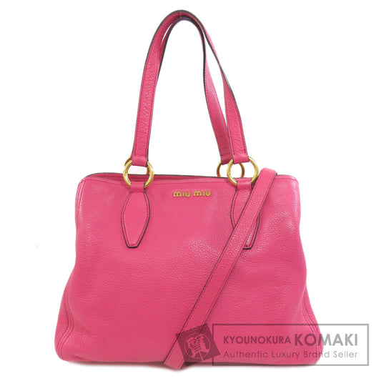 MIUMIU   Tote Bag 2WAY Leather Ladies