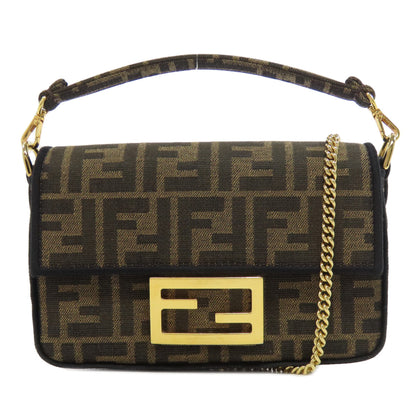 FENDI Zucca pattern 2WAY Shoulder Bag Canvas Ladies [Used]