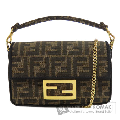 FENDI Zucca pattern 2WAY Shoulder Bag Canvas Ladies [Used]
