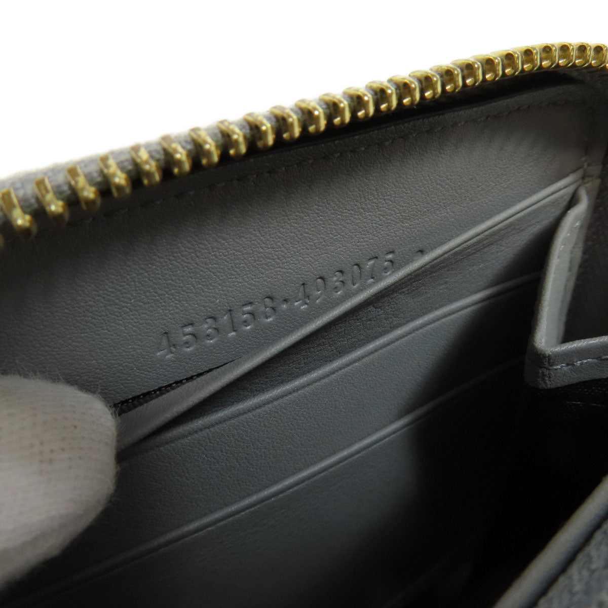 GUCCI 453158 Bamboo Long wallet (with coin pocket) Leather Ladies [Used]