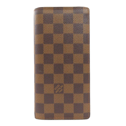 LOUIS VUITTON N60017 Portefeiulle ・ old brother Long wallet (with coin pocket) Damier canvas Ladies [Used]