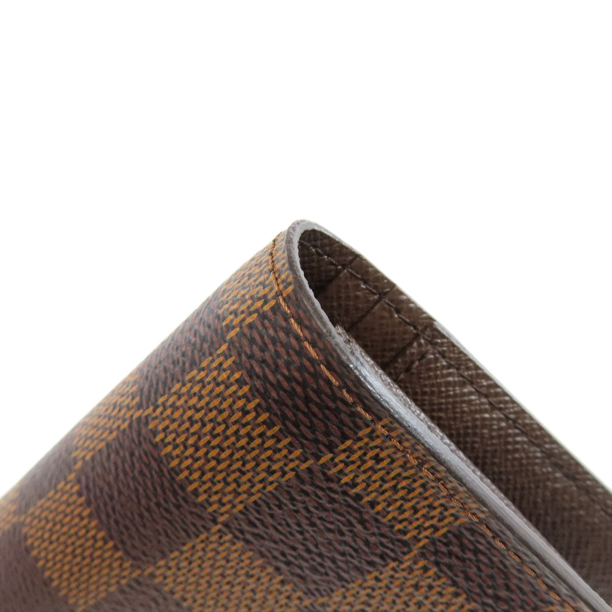 LOUIS VUITTON N60017 Portefeiulle ・ old brother Long wallet (with coin pocket) Damier canvas Ladies [Used]