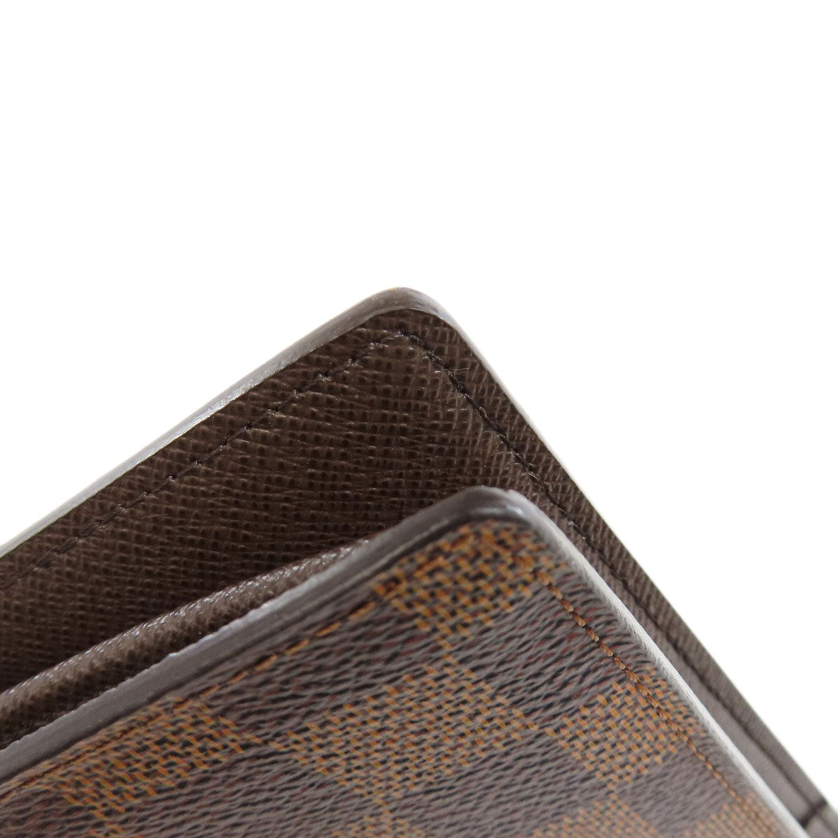 LOUIS VUITTON N60017 Portefeiulle ・ old brother Long wallet (with coin pocket) Damier canvas Ladies [Used]