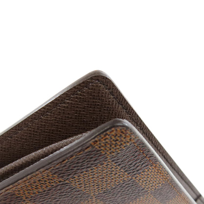 LOUIS VUITTON N60017 Portefeiulle ・ old brother Long wallet (with coin pocket) Damier canvas Ladies [Used]