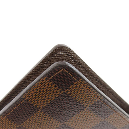 LOUIS VUITTON N60017 Portefeiulle ・ old brother Long wallet (with coin pocket) Damier canvas Ladies [Used]