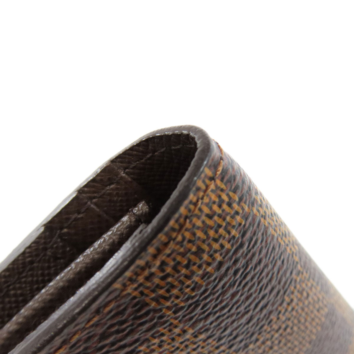 LOUIS VUITTON N60017 Portefeiulle ・ old brother Long wallet (with coin pocket) Damier canvas Ladies [Used]