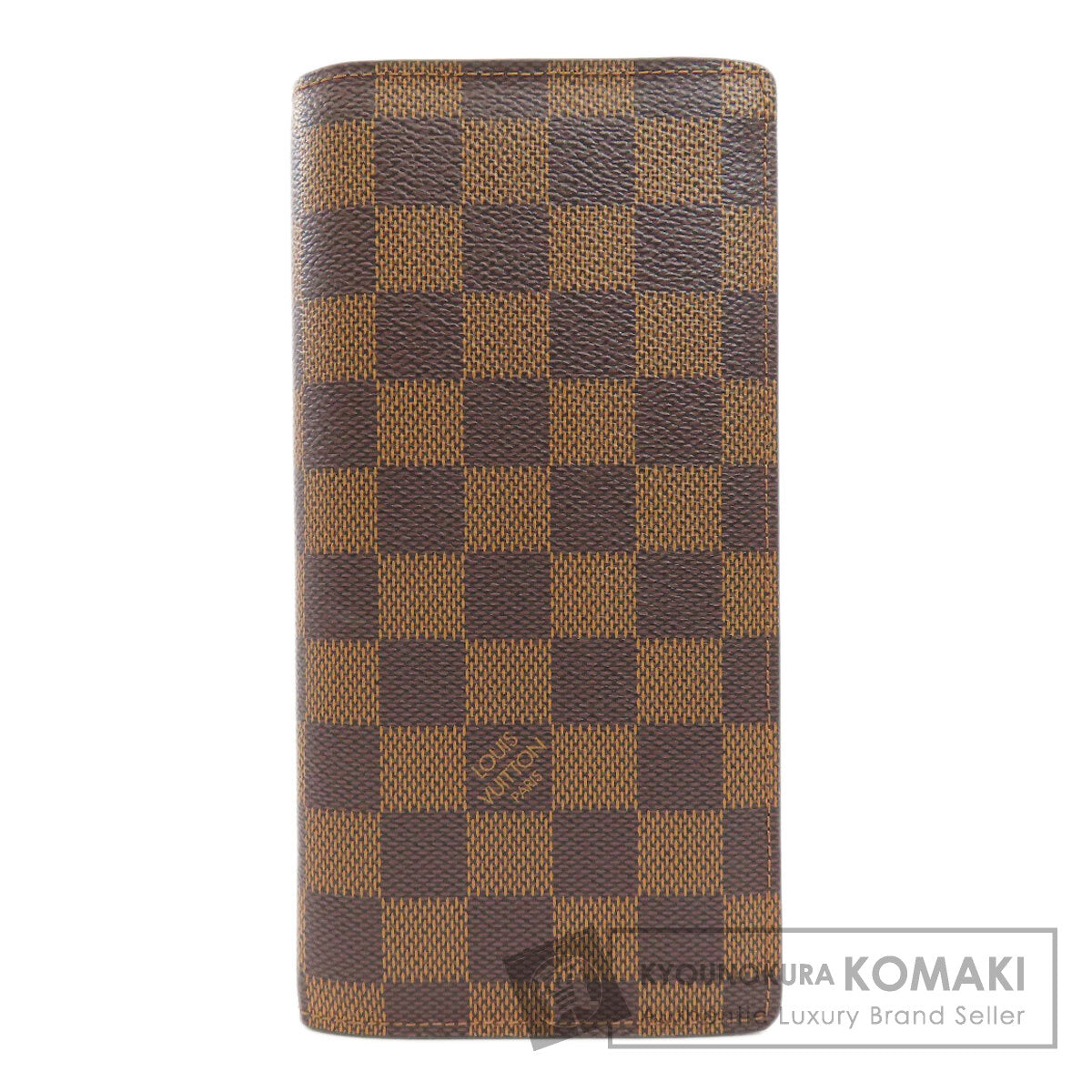 LOUIS VUITTON N60017 Portefeiulle ・ old brother Long wallet (with coin pocket) Damier canvas Ladies [Used]