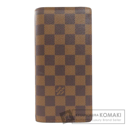 LOUIS VUITTON N60017 Portefeiulle ・ old brother Long wallet (with coin pocket) Damier canvas Ladies [Used]