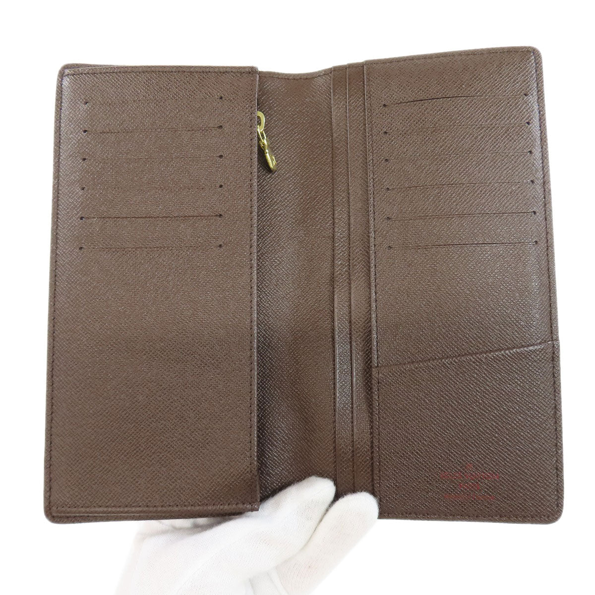 LOUIS VUITTON N60017 Portefeiulle ・ old brother Long wallet (with coin pocket) Damier canvas Ladies [Used]