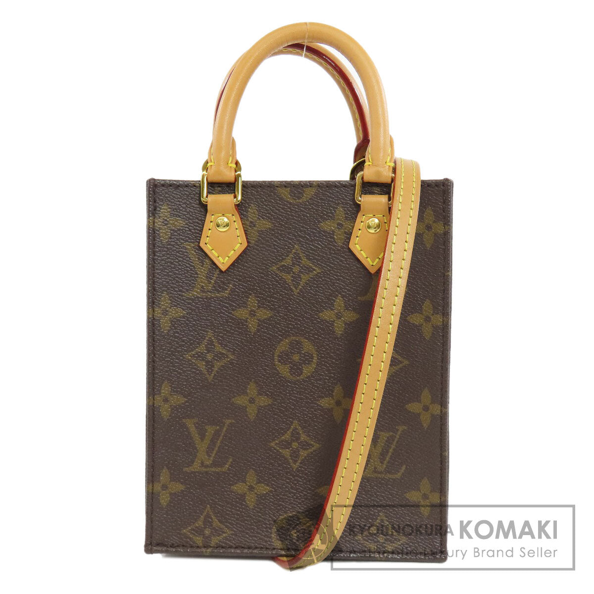 LOUIS VUITTON  M69442 Handbag Petit Sac Plat Monogram canvas Ladies