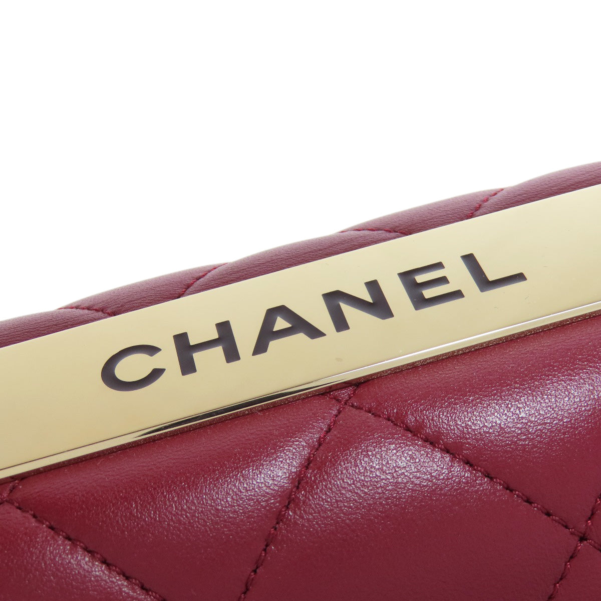 CHANEL Matelasse 2WAY GoldHardware Handbag Lambskin Ladies [Used]