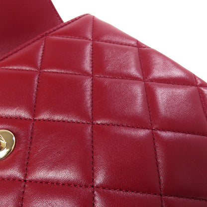 CHANEL Matelasse 2WAY GoldHardware Handbag Lambskin Ladies [Used]