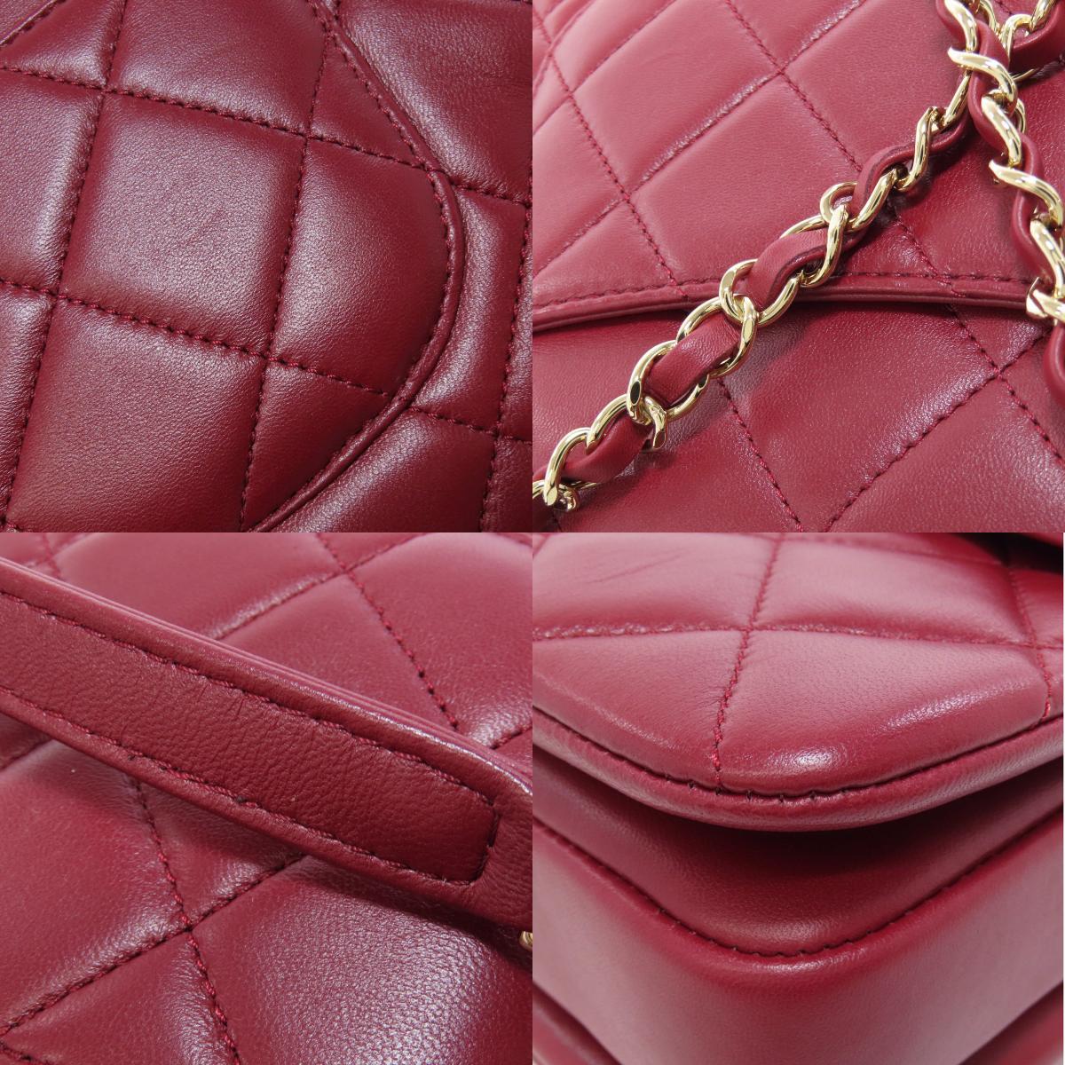 CHANEL Matelasse 2WAY GoldHardware Handbag Lambskin Ladies [Used]