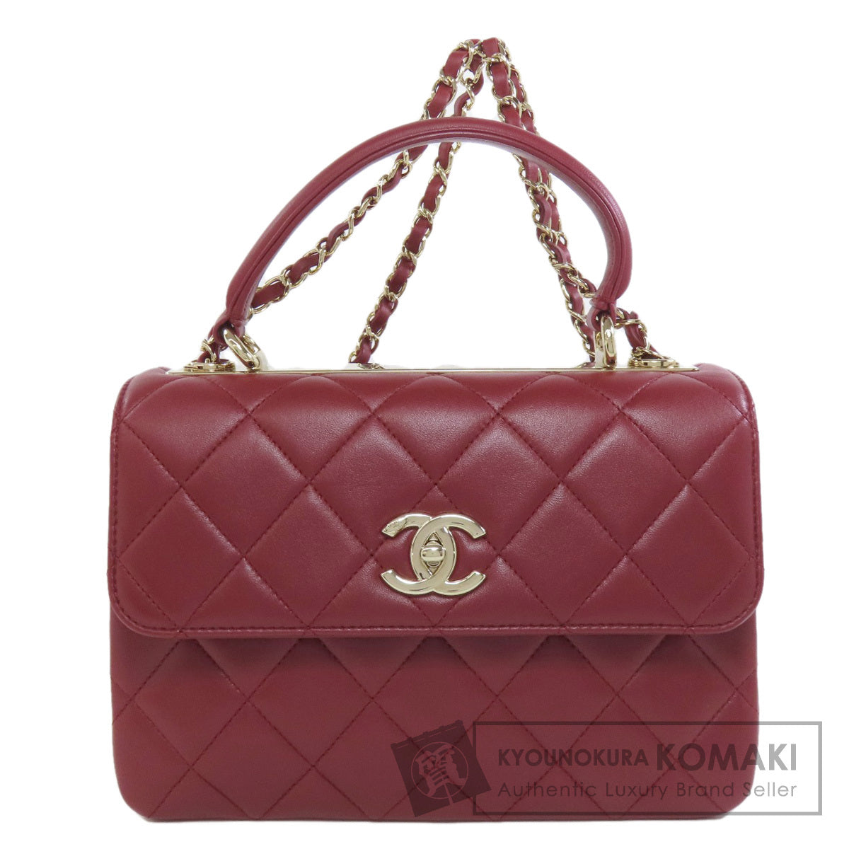 CHANEL Matelasse 2WAY GoldHardware Handbag Lambskin Ladies [Used]