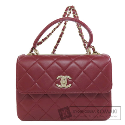 CHANEL Matelasse 2WAY GoldHardware Handbag Lambskin Ladies [Used]