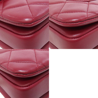 CHANEL Matelasse 2WAY GoldHardware Handbag Lambskin Ladies [Used]