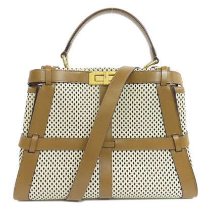 FENDI Peekaboo Punching 2WAY Handbag Calf Ladies [Used]