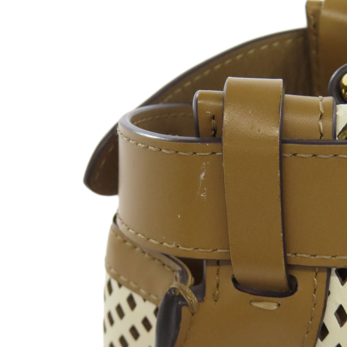 FENDI Peekaboo Punching 2WAY Handbag Calf Ladies [Used]