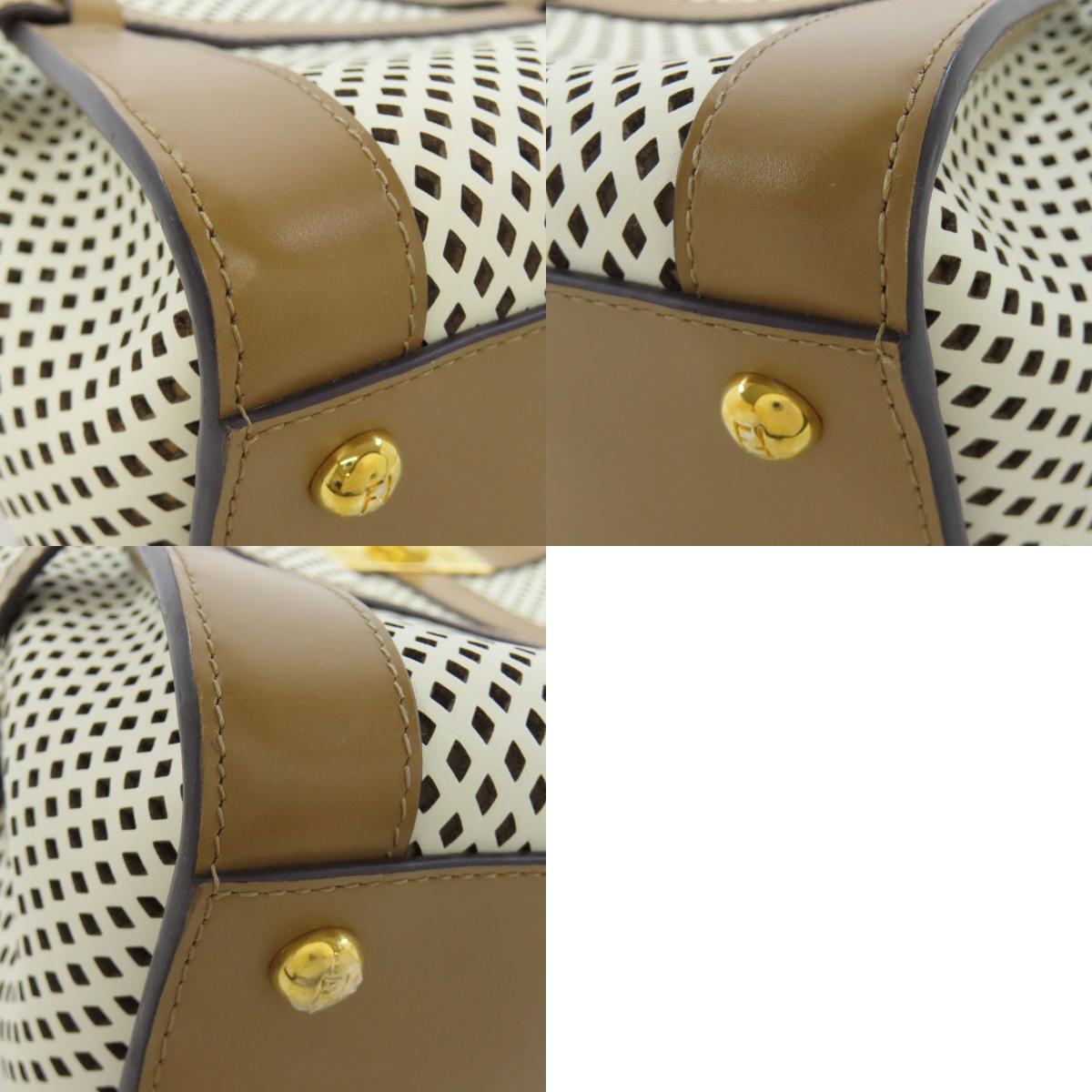FENDI Peekaboo Punching 2WAY Handbag Calf Ladies [Used]