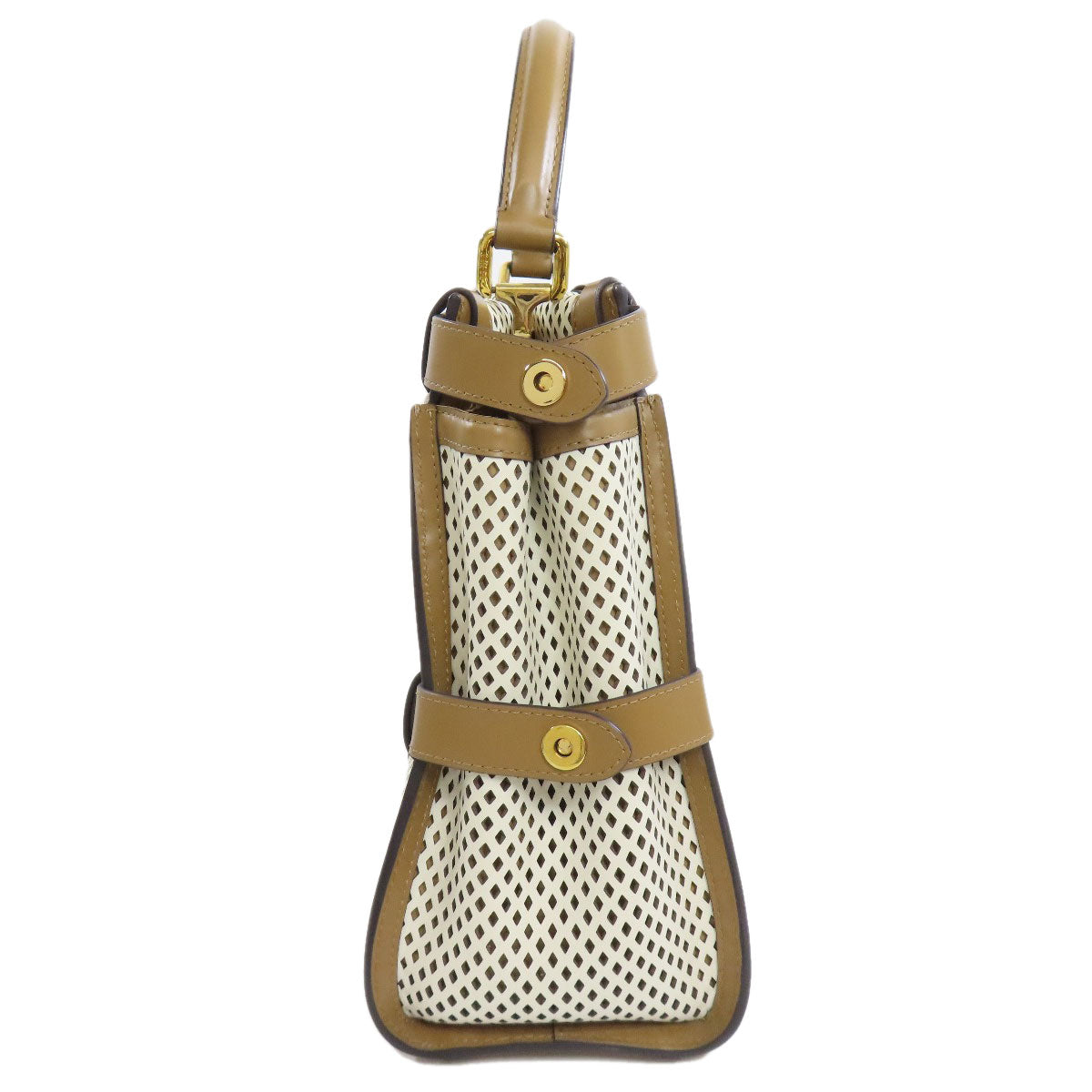 FENDI Peekaboo Punching 2WAY Handbag Calf Ladies [Used]